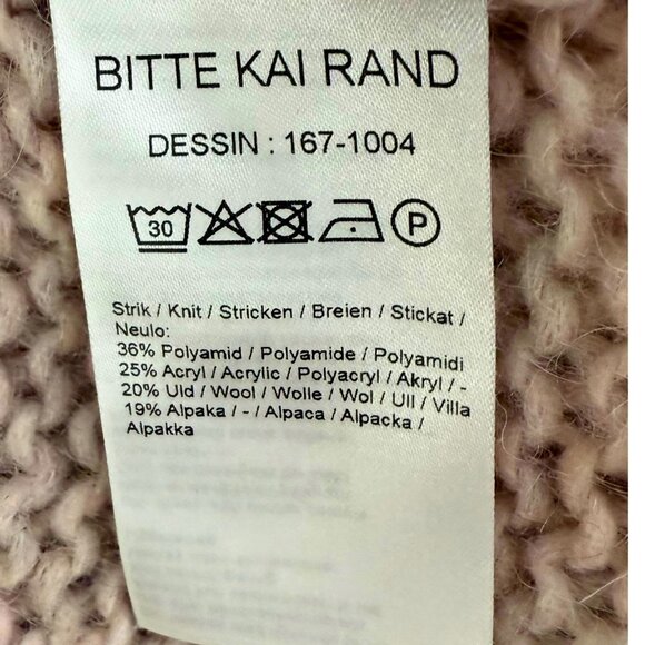 Bitte Kai Rand Turtleneck Sweater with Split Front Opening | Size M - Picture 6 of 7
